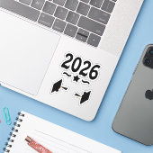 Sticker Classe d'étoiles de 2026 (Ordinateur portable avec iPhone)