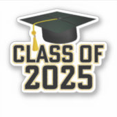 Sticker Classe d'or Letterman de 2025 (Devant)