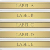 Sticker Classé Faux Gold Stripe (Devant)
