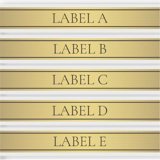 Sticker Classé Faux Gold Stripe (Devant)