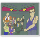 Sticker classe inspiration anime (Devant)