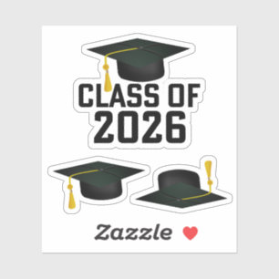 Sticker Classe Letterman de 2026 Graduation