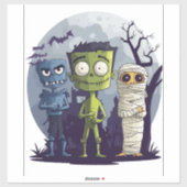 Sticker Classe Monster Yoga (Feuille)