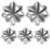 Sticker Classement militaire des États-Unis - Lieutenant-c (Devant)