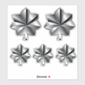 Sticker Classement militaire des États-Unis - Lieutenant-c (Feuille)