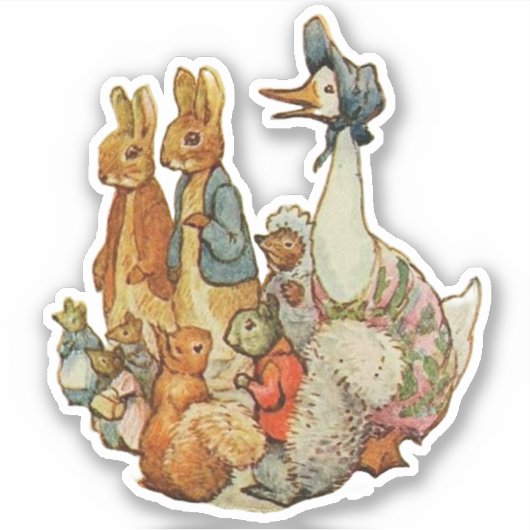 Sticker Classic Beatrix Potter Peter et amis (Devant)