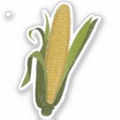 Sticker Classic Ear of Corn Illustration (Recto)