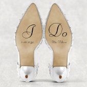 Sticker Classic Elegant I Do Bride Mariage Chaussures Pers