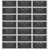Sticker Classic gothique noir Mariage d'adresse invité Sti (Devant)