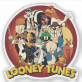 Sticker Classic Looney Tunes Squad - Retro Circular Nostal (Devant)