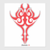 Sticker Classic Ornamental Floral Border Elegant Design (Feuille)