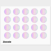 Sticker Classic Rond Faux Holo (Feuille)