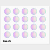 Sticker Classic Rond Faux Holo (Feuille)
