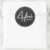 Sticker Classic Round de 4 mois (Sac)