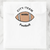 Sticker Classic Round de Football Personnalisable (Sac)