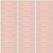 Sticker Classic Simple Script Mariage Nom d'invité Adresse (Devant)