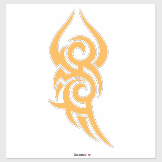 Sticker Classic Tattoo Inspired Line Art Design (Feuille)