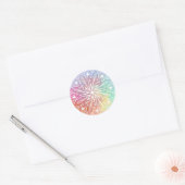 Sticker classique Arc-en-ciel Pastel (Enveloppe)
