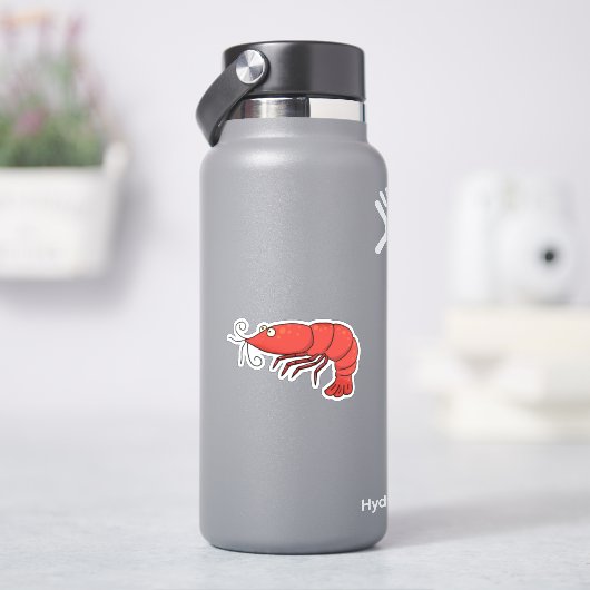 Sticker classique aux crevettes rouges cerises (HydroFlask)