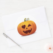 Sticker classique Citrouille d'Halloween jack-o-la (Enveloppe)