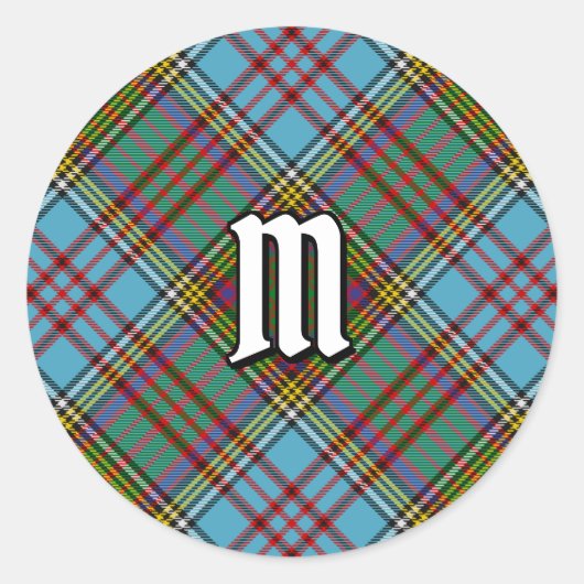 Sticker classique Clan Anderson Tartan (Devant)