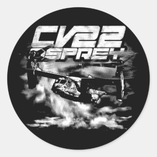 Sticker classique CV-22 OSPREY rond