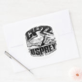 Sticker classique CV-22 OSPREY rond (Enveloppe)