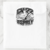 Sticker classique CV-22 OSPREY rond (Sac)