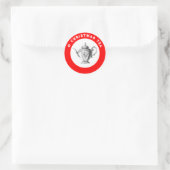 Sticker classique de thé de Noël (Sac)