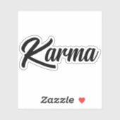 Sticker classique du logo Karma! ! (Feuille)