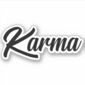 Sticker classique du logo Karma! ! (Devant)