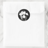 Sticker classique en noir et blanc Iris (Sac)