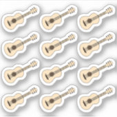 Sticker Classique Guitare Musique Leçon Rappel Bujo Planne (Devant)