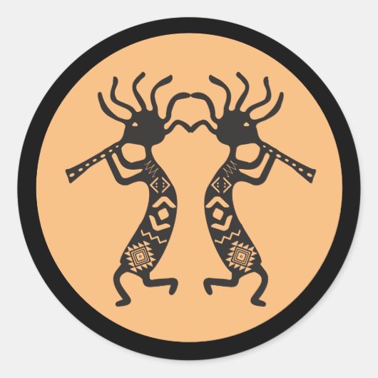Sticker classique Kokopelli (Devant)