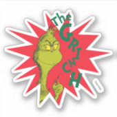 Sticker Classique Le Grinch | Red Starburst (Devant)