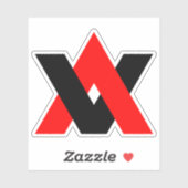 Sticker Classique Lettre Minimale VA (Feuille)