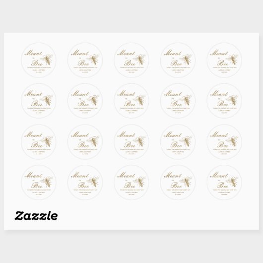 Sticker classique Mariage de miel (Feuille)