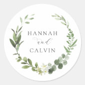 Sticker classique Mariage Eucalyptus (Devant)