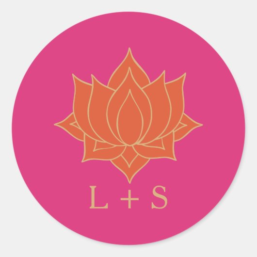 Sticker classique Mariage Mehndi élégant (Devant)