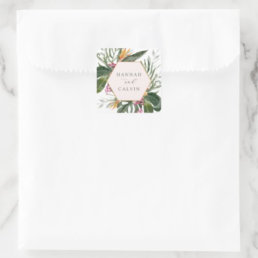 Sticker classique Mariage tropical (Sac)