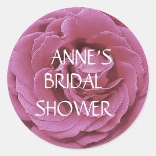 Sticker classique photo rose rose