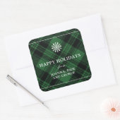 Sticker classique Plaid Holiday (Enveloppe)