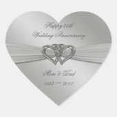 Sticker classique pour le 25e anniversaire du Mari (Devant)