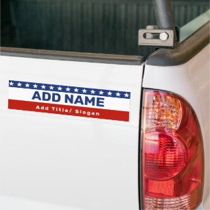 Sticker classique pour pare-chocs de campagne élec