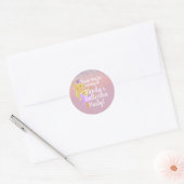 Sticker classique rond Ballerina Party (Enveloppe)