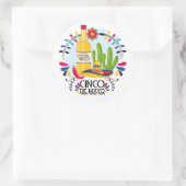 Sticker Classique Rond Cinco De Mayo (Sac)