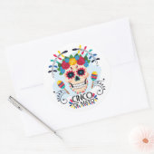 Sticker Classique Rond Cinco De Mayo (Enveloppe)