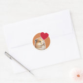 Sticker classique rond Hamster (Enveloppe)