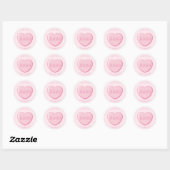 Sticker classique rond pour bonbons de Saint-Valen (Feuille)