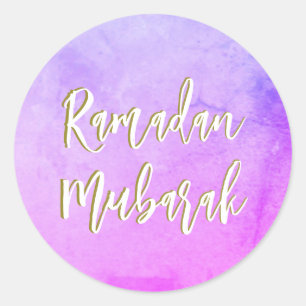 Sticker classique rond Ramadan Moubarak